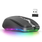 2.4G+BT5.1 Dual-mode Wireless Gaming M,Ergonomic Design 4-gear Adjustable DPI(Pink)