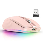 2.4G+BT5.1 Dual-mode Wireless Gaming M,Ergonomic Design 4-gear Adjustable DPI(Black)