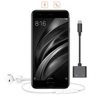 2-in-1 USB-C Charging 3.5mm Audio Adapter Converter For Type-C Android Smartphones(Silver)