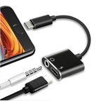 2-in-1 USB-C Charging 3.5mm Audio Adapter Converter For Type-C Android Smartphones(Pink)