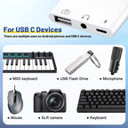 3-in-1 USB-C Adapter Fast Charging Lightning & 3.5mm Audio Port Multi Function Converter