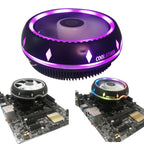 CPU Cooler RGB Silent Fan Aluminium Heatsink for LGA 775 1155 1366