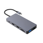 Docking Station 12 in 1 Dual HDMI USB C Hub 4K Multiport Adapter Laptop Expansion
