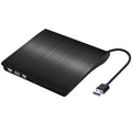 External CD Drive USB 3.0 Slim DVD Burner High Speed Data Transfer for Laptop Desktop Black