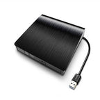 External CD Drive USB 3.0 Slim DVD Burner High Speed Data Transfer for Laptop Desktop Black