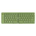Foldable Bluetooth Keyboard B023 Dual Fold Portable Keyboard 3 Device Connection Green