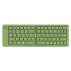 Foldable Bluetooth Keyboard B023 Dual Fold Portable Keyboard 3 Device Connection Green