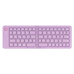 Foldable Bluetooth Keyboard B023 Dual Fold Portable Keyboard 3 Device Connection Green
