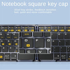 Foldable Keyboard F69 Transparent Bluetooth Keyboard Triple Device Connection