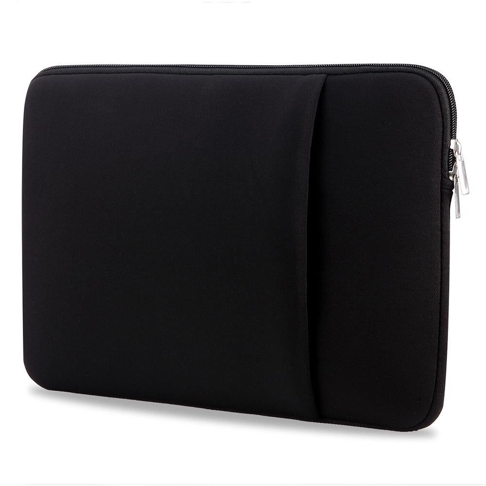 Laptop Sleeve Soft Zipper Pouch 13in Laptop Bag Replaent for MacBook Air Pro Ultrabook, Black