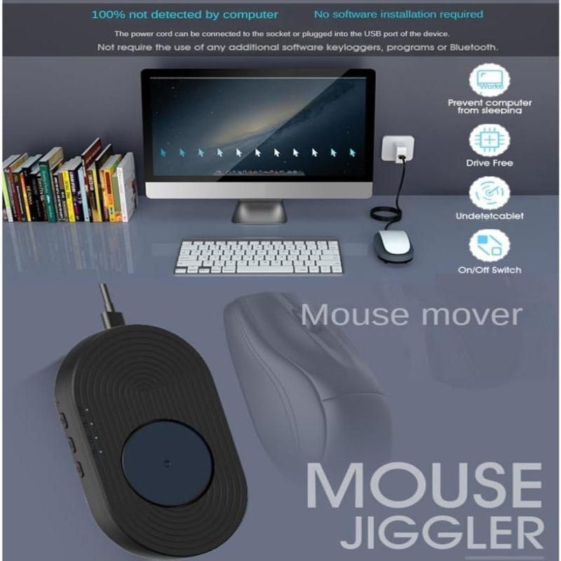 Mouse mover automatic anti-sleep computer -up motion simulator