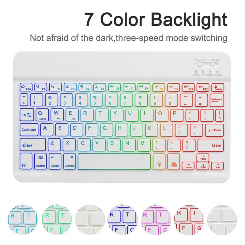Tablet Case with Keyboard, For Galaxy A9 Plus 5G(Blue)