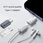 USB-C to Lightning Female Audio Adapter Music Call Wire Control Charging Function Disabled