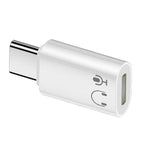 USB-C to Lightning Female Audio Adapter Music Call Wire Control Charging Function Disabled