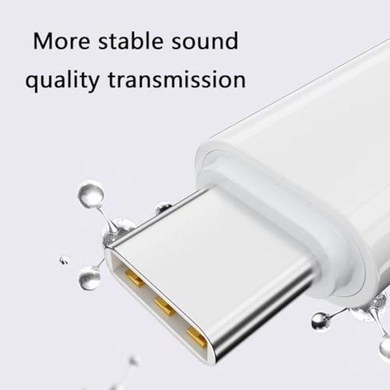 USB-C to Lightning Female Audio Adapter Music Call Wire Control Charging Function Disabled