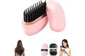 2-in -1 Mini Wireless Straightening Hair Comb - pink