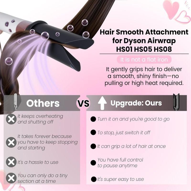 Hair Smoothing Nozzle Attachment for HS01/HS05/HS08, Straightening Tool