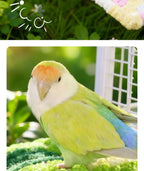 Thick Fleece Warm Heated Bird Perch Stand Winter Foot Warmer Toy for Parakeets Lovebirds