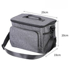 Large Capacity Oxford Cooler Bag, Portable Insulated Lunch Bag for Outdoor Picnics and Office Food Storage—Green