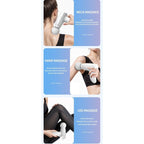 3-Speed Mini Portable Fascia Gun, USB-Rechargeable Low-Noise Muscle Massage Gun for Fitness and Home Use—White