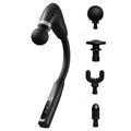 U-Shaped Extended Handle Fascia Gun, 9-Speed Variable Electric Deep Tissue Massager for Back, and Body Relief—Black