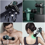 99-Speed Touchscreen Fascia Gun with 8 Massage Heads, Rechargeable Deep Tissue Muscle Massager—Green