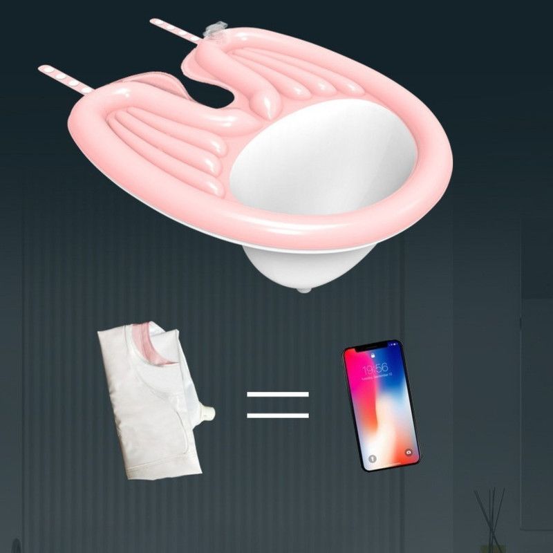 Inflatable Reclining Hair Washing Basin Set, Portable Foldable Shampoo Sink for Pregnant Women, Bedridden Elderly, and Home Use—Pink
