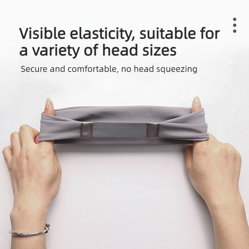 Elastic Sports Sweat-Wicking Headband, Non-Slip Workout Hair Band for Yoga, Running, and Cycling (Men and Women) - Pink