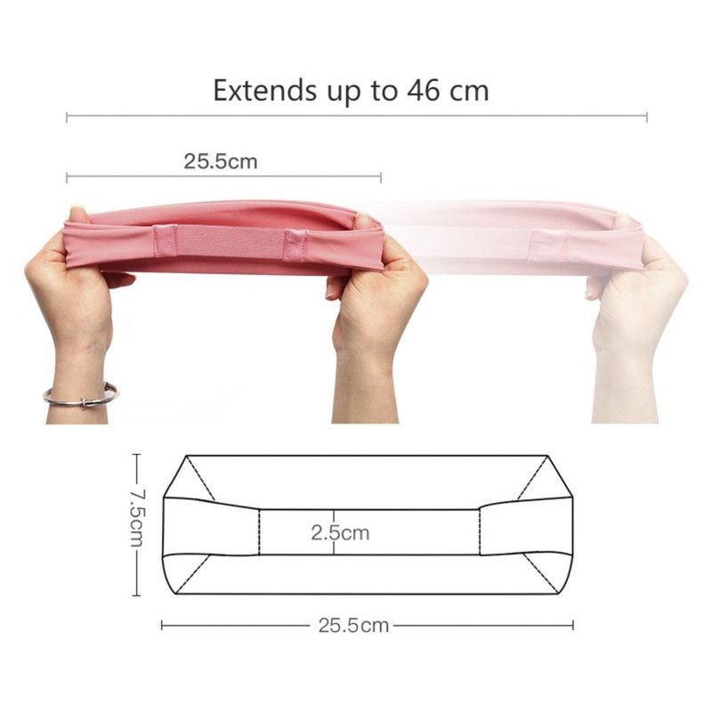Elastic Sports Sweat-Wicking Headband, Non-Slip Workout Hair Band for Yoga, Running, and Cycling (Men and Women) - Purple
