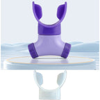 Adjustable Resistance Breathing Trainer, Portable Lung Capacity Exerciser, Respiratory Training Device for Home Use—Purple