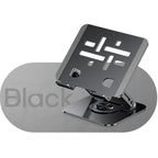 Laptop Stand, Thick Dual-Arm Height-Adjustable Cooling Riser, Compatible with Laptops Up to 17.3 Inches—Black