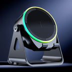 Dual-Mode Magnetic Induction Phone Stand Bluetooth Speaker, Rotatable Multifunctional Desktop Audio Speaker—Black