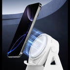 Dual-Mode Magnetic Induction Phone Stand Bluetooth Speaker, Rotatable Multifunctional Desktop Audio Speaker—Black