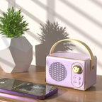 Retro Portable Bluetooth 5.0 Speaker, Mini 360° Surround Stereo Desktop Gift Audio Speaker - Green