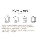 304 Stainless Steel French Press Coffee Maker, Household Hand-Brew Coffee Pot, Tea Filter Pot—800 mL