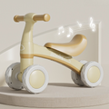 Balance Bike, Pedal-Less Baby Scooter, Toddler Learning Walker with Music for Ages 1–3 – Khaki