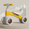 Balance Bike, Pedal-Free Baby Scooter, Toddler Learning Walker with Music for Ages 1–3 – Yellow