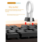 Multi-functional Electronics Cleaning Tool Kit, Portable Keyboard Cleaner Brush Set for Laptop Camera Earphone Screen-black