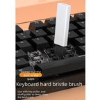 Multi-functional Electronics Cleaning Tool Kit, Portable Keyboard Cleaner Brush Set for Laptop Camera Earphone Screen-pink
