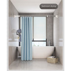 No Drill Tension Shower Curtain Rod 22mm Diameter Extendable Clothes Rail 70-120cm