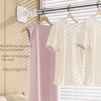 Extra Thick Tension Shower Curtain Rod 28mm Heavy Duty Extendable Rail 130-240cm Drill Free