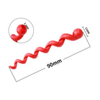 Bicycle Brake Shift Cable Housing Spiral Wound Bike Gear Brake Outer Tube Replacement Accessory-red