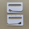 Portable Letter Opener Card Size Envelope Slitter with Ruler Lightweight Mail Opening Cutter for Office Home-White