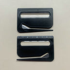 Portable Letter Opener Card Size Envelope Slitter with Ruler Lightweight Mail Opening Cutter for Office Home-Black