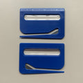 Portable Letter Opener Card Size Envelope Slitter with Ruler Lightweight Mail Opening Cutter for Office Home-Blue