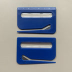 Portable Letter Opener Card Size Envelope Slitter with Ruler Lightweight Mail Opening Cutter for Office Home-Blue