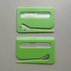 Portable Letter Opener Card Size Envelope Slitter with Ruler Lightweight Mail Opening Cutter for Office Home-Green