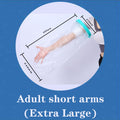 Extra Large Adult Short Arm Waterproof Cast Cover Shower Bandage Protector Oversize Wrist Forearm Broken Wound Bath Sleeve