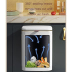 8L Wall Mounted Press Rubbish Bin, Slim Under Sink Hanging Waste Bin, Press Lid Trash Can for Kitchen Bathroom, Space Saving Cabinet Bin-Black