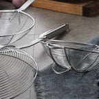 Strainer Spoon Long Stainless Steel Anti Scald Safe Slotted Ladle for Kitchen Cooking Frying Spaghetti